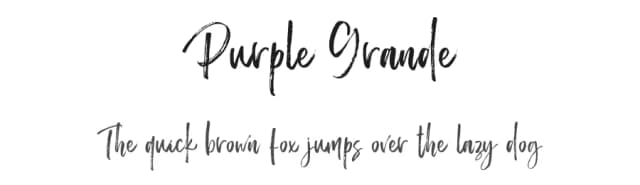 Purple Grande by Typefar — Script Handwritten Font