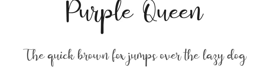 Purple Queen by Fadlilah Studio — Script Handwritten Font