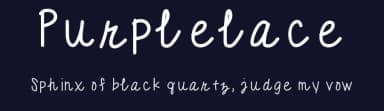 Purplelace by Sarah Herring — Script Handwritten Font — thumbnail 2