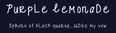 Purple Lemonade by Sarah Herring — Script Handwritten Font — thumbnail 2