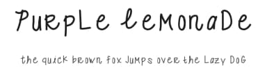 Purple Lemonade by Sarah Herring — Script Handwritten Font — thumbnail 1