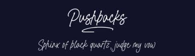 Pushbacks by Letterative Studio — Script Handwritten Font — thumbnail 2