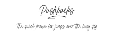 Pushbacks by Letterative Studio — Script Handwritten Font — thumbnail 1