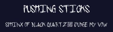 Pushing Sticks by Xerographer Fonts — Script Handwritten Font — thumbnail 2