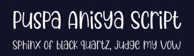 Puspa Anisya Script by 7NTypes — Script Handwritten Font — thumbnail 2