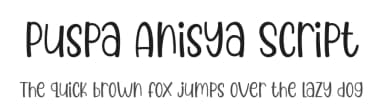 Puspa Anisya Script by 7NTypes — Script Handwritten Font — thumbnail 1