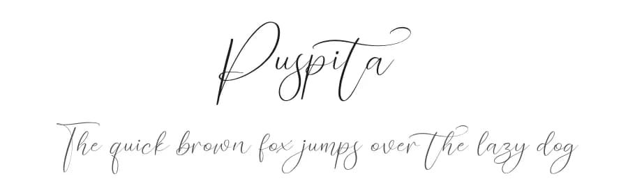 Puspita by Perspectype Studio - Letterena.com — Script Handwritten Font