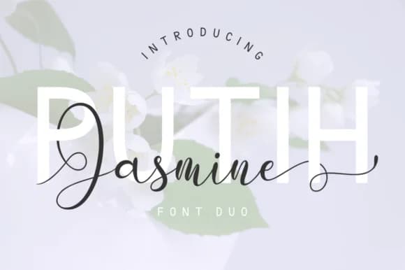Putih Jasmine Duo Font by kammaqsum — Script Handwritten Font