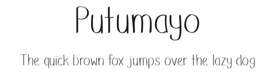 Putumayo by UpandIt — Script Handwritten Font