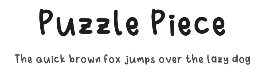 Puzzle Piece by eternanalee — Script Handwritten Font