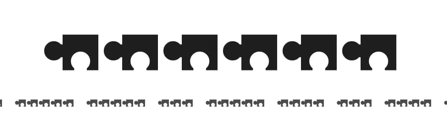 Puzzle by Rendrboy — Dingbats Font