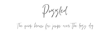 Puzzled by Dmitriy Evans — Script Handwritten Font — thumbnail 1