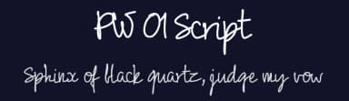 PW 01 Script by Peax Webdesign — Script Handwritten Font — thumbnail 2