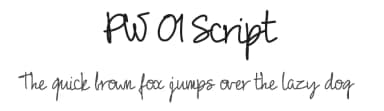 PW 01 Script by Peax Webdesign — Script Handwritten Font — thumbnail 1