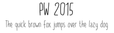 PW 2015 by Peax Webdesign — Script Handwritten Font — thumbnail 1