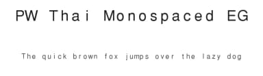 PW Thai Monospaced EG by Eralp Gullep — Dingbats Font — thumbnail 1