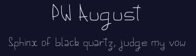 PW August by Peax Webdesign — Script Handwritten Font — thumbnail 2