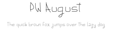 PW August by Peax Webdesign — Script Handwritten Font — thumbnail 1