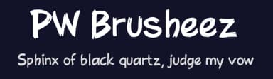 PW Brusheez by Peax Webdesign — Script Handwritten Font — thumbnail 2