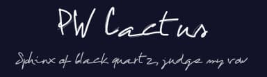 PW Cactus by Peax Webdesign — Script Handwritten Font — thumbnail 2