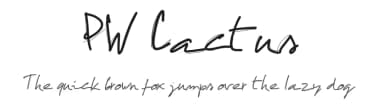 PW Cactus by Peax Webdesign — Script Handwritten Font — thumbnail 1