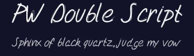 PW Double Script by Peax Webdesign — Script Handwritten Font — thumbnail 2
