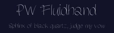 PW Fluidhand by Peax Webdesign — Script Handwritten Font — thumbnail 2