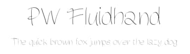PW Fluidhand by Peax Webdesign — Script Handwritten Font — thumbnail 1