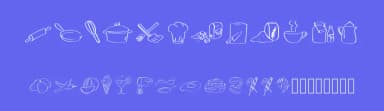 PW Foodblog by Peax Webdesign — Dingbats Font — thumbnail 3
