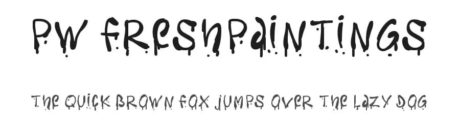 PW Freshpaintings by Peax Webdesign — Script Handwritten Font