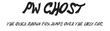 PW Ghost by Peax Webdesign — Script Handwritten Font — thumbnail 1