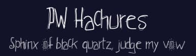 PW Hachures by Peax Webdesign — Script Handwritten Font — thumbnail 2