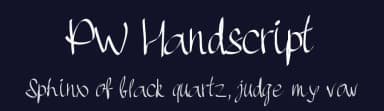 PW Handscript by Peax Webdesign — Script Handwritten Font — thumbnail 2