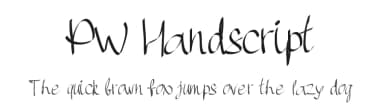 PW Handscript by Peax Webdesign — Script Handwritten Font — thumbnail 1