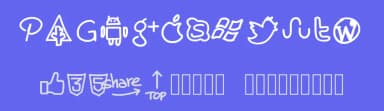 PW Handy Social Icons by Peax Webdesign — Dingbats Font — thumbnail 3