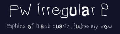 PW Irregular 2 by Peax Webdesign — Script Handwritten Font — thumbnail 2