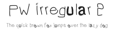 PW Irregular 2 by Peax Webdesign — Script Handwritten Font — thumbnail 1