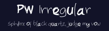 PW Irregular by Peax Webdesign — Script Handwritten Font — thumbnail 2