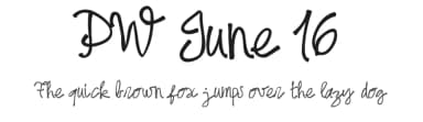 PW June 16 by Peax Webdesign — Script Handwritten Font — thumbnail 1