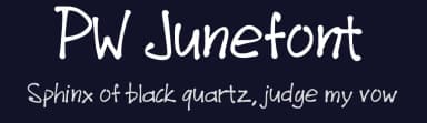 PW Junefont by Peax Webdesign — Script Handwritten Font — thumbnail 2