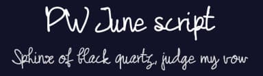 PW June script by Peax Webdesign — Script Handwritten Font — thumbnail 2