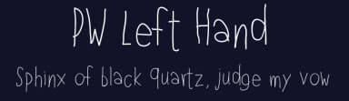 PW Left Hand by Peax Webdesign — Script Handwritten Font — thumbnail 2