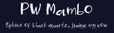 PW Mambo by Peax Webdesign — Script Handwritten Font — thumbnail 2