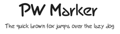 PW Marker by Peax Webdesign — Script Handwritten Font — thumbnail 1