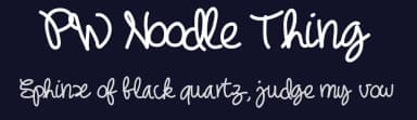 PW Noodle Thing by Peax Webdesign — Script Handwritten Font — thumbnail 2
