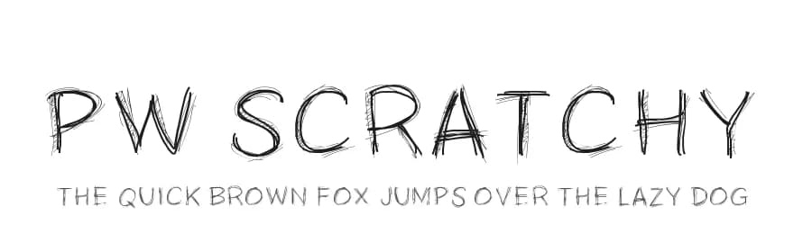 PW Scratchy by Peax Webdesign — Script Handwritten Font