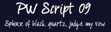 PW Script 09 by Peax Webdesign — Script Handwritten Font — thumbnail 2
