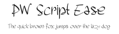 PW Script Ease by Peax Webdesign — Script Handwritten Font — thumbnail 1