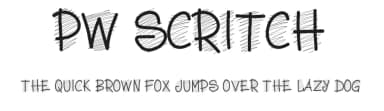 PW Scritch by Peax Webdesign — Script Handwritten Font — thumbnail 1