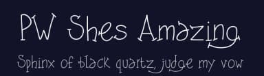 PW Shes Amazing by Peax Webdesign — Script Handwritten Font — thumbnail 2